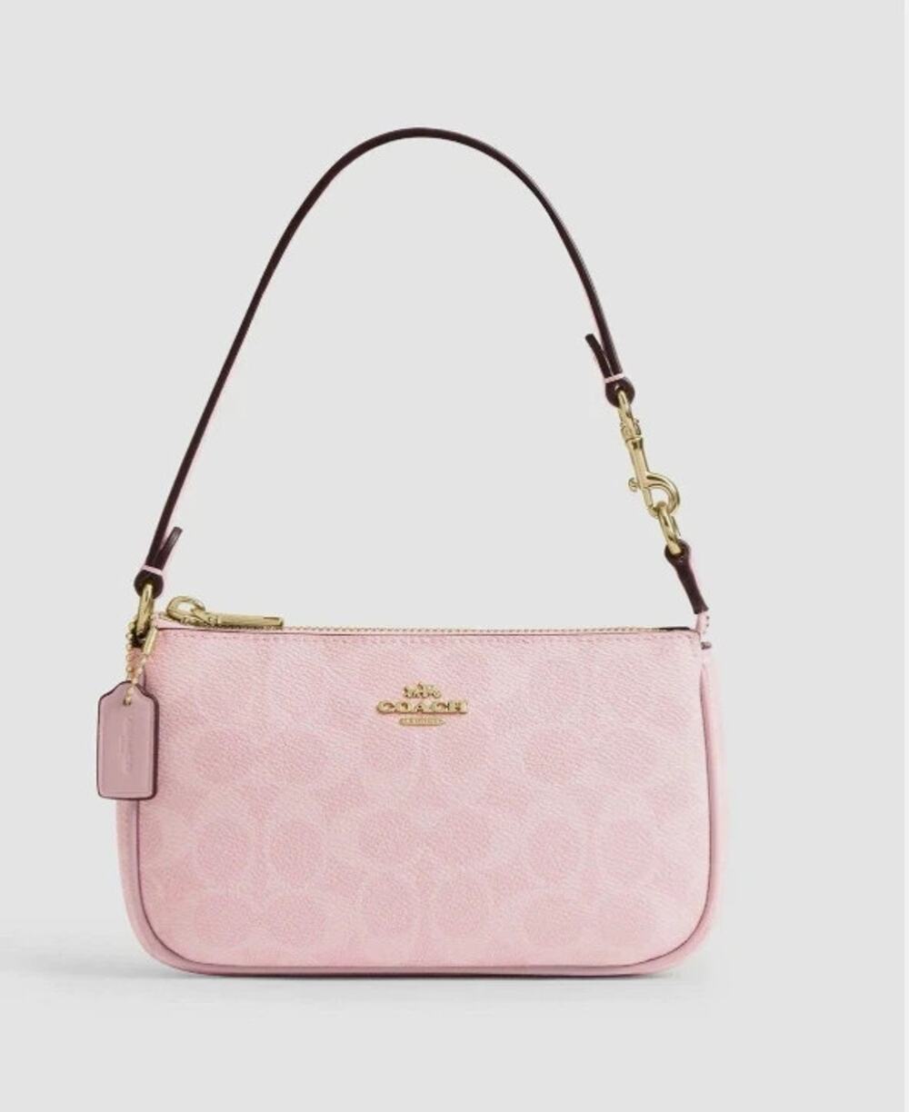 B3-013 NWT Coach Nolita 19 Signature Canvas CW426 /Powder Pink